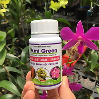 Phân bón sinh học Ami green - chai 100ml kích rễ, giải độc hữu cơ cho cây